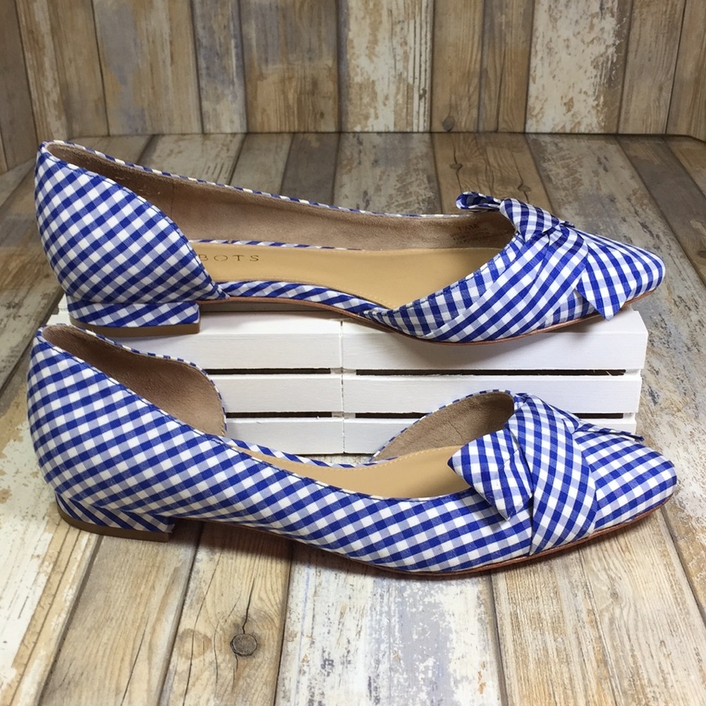 🌺Talbots Blue Edison D’orsay Bow Shoe - Picture 2 of 9